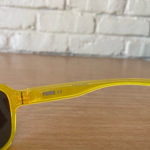 PUMA Unisex Polarized Sunglasses PUD111SA 3D Style V1 56-19-140 Yellow Gold New - Picture 9 of 10